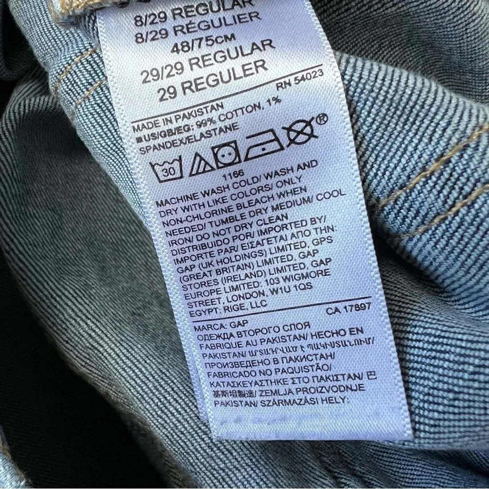 Gap denim girlfriend distressed jeans